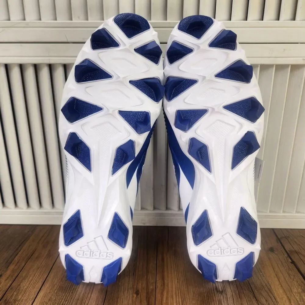Adidas Icon 7 MD Low Mens Size 13.5 Blue White TPU Molded Baseball Cleats FY4440